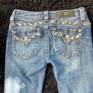 Girls size 12 miss me boot cut jeans